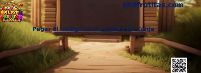 Pegar el código en la casilla de canje