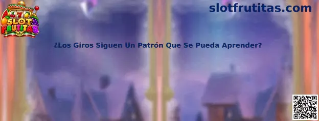 Ilustración temática sobre si los giros de Slot Frutitas siguen un patrón que se pueda aprender
