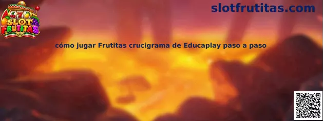 Cómo jugar Frutitas crucigrama de Educaplay paso a paso